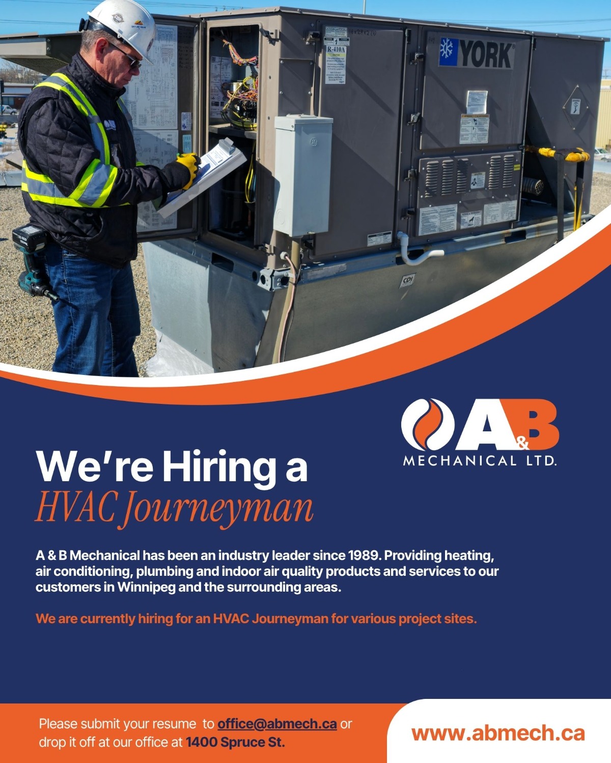 VAC Journeyman job posting in Winnipeg, Manitoba, Canada
